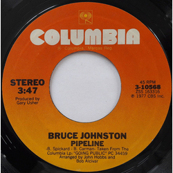 Bruce Johnston Pipeline Vinyl 7" USED