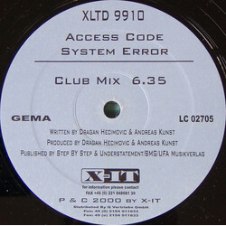 Access Code System Error VINYL 12" USED