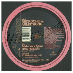 Redroche / Dave Armstrong Make Your Move (2010 Remixes) USED VINYL 12INCH