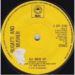 Dominic Bugatti & Frank Musker All Made Up USED VINYL 7INCH 45 RPM SINGLE