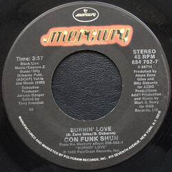 Con Funk Shun Burnin' Love / Candy USED VINYL 7INCH 45 RPM SINGLE