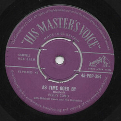 Perry Como / Mitchell Ayres And His Orchestra As Time Goes By / All At Once You Love Her USED VINYL 7INCH SINGLE