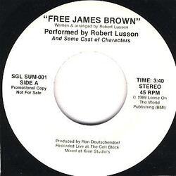 Robert Lusson And Some Cast Of Characters Free James Brown USED VINYL 7INCH 45 RPM SINGLE SIDED PROMO