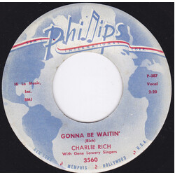 Charlie Rich / The Gene Lowery Singers Gonna Be Waitin' / School Days USED VINYL 7INCH 45 RPM SINGLE