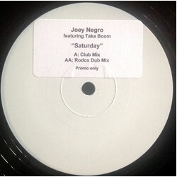 Joey Negro Saturday USED VINYL 12INCH PROMO WHITE LABEL