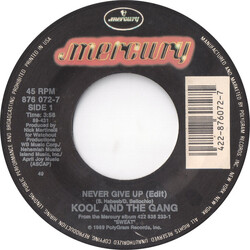Kool & The Gang Never Give Up USED VINYL 7INCH 45 RPM SINGLE