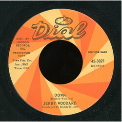 Jerry Woodard Down USED VINYL 7INCH 45 RPM SINGLE PROMO