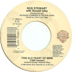Rod Stewart / Ronald Isley This Old Heart Of Mine VINYL 7" USED