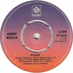 Johnny Wakelin In Zaire Vinyl 7" USED