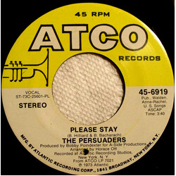 The Persuaders Please Stay / Bad, Bold And Beautiful, Girl USED VINYL 7INCH 45 RPM SINGLE STEREO