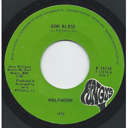 Wolfmoon God Bless USED VINYL 7INCH 45 RPM SINGLE STYRENE