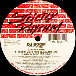 DJ Boom To The Top USED VINYL 12INCH 33 S RPM