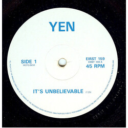 Yen It's Unbelievable Vinyl 12" USED