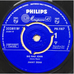 Jimmy Dean Big Bad John USED VINYL 7INCH 45 RPM SINGLE