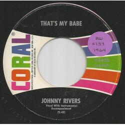Johnny Rivers That's My Babe / Your First And Last Love USED VINYL 7INCH 45 RPM SINGLE