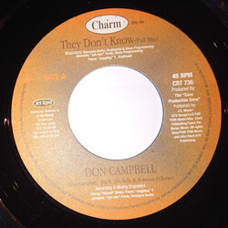 Don Campbell They Don't Know USED VINYL 7INCH