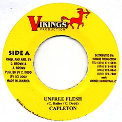 Capleton Unfree Flesh USED VINYL 7INCH 45 RPM