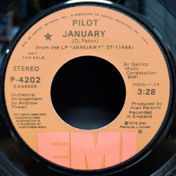 Pilot January USED VINYL 7INCH 45 RPM SINGLE PROMO STEREO MONO
