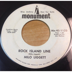 Milo Liggett Rock Island Line / Straight Man Vinyl 7" USED