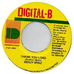 Benji Myaz Thank You Lord USED VINYL 7INCH 45 RPM