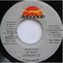 Anthony B Mad Yad USED VINYL 7INCH 45 RPM
