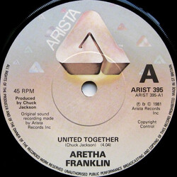 Aretha Franklin United Together / I Can't Turn You Loose Vinyl 7" USED