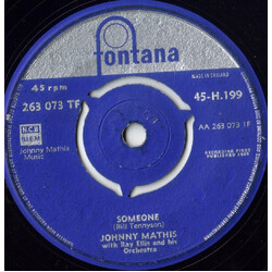 Johnny Mathis Someone Vinyl 7" USED