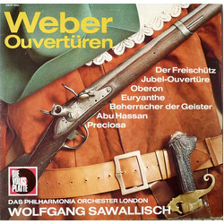 Carl Maria von Weber / Philharmonia Orchestra / Wolfgang Sawallisch Ouvertüren Vinyl LP USED
