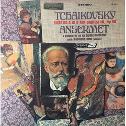 Pyotr Ilyich Tchaikovsky / Ernest Ansermet / L'Orchestre de la Suisse Romande / Ruggiero Ricci Suite No. 3 In G For Orchestra, Op.55 Vinyl LP USED