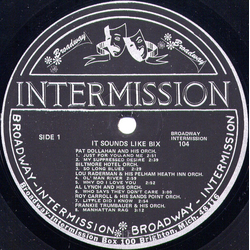 Various It Sounds Like Bix Volume One Vinyl LP USED