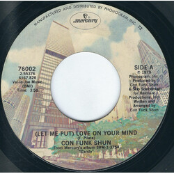 Con Funk Shun (Let Me Put) Love On Your Mind USED VINYL 7INCH 45 RPM STYRENE