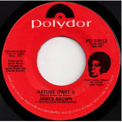 James Brown Nature USED VINYL 7INCH 45 RPM SINGLE STYRENE STEREO