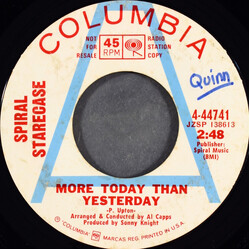 Spiral Starecase More Today Than Yesterday / Broken Hearted Man USED VINYL 7INCH 45 RPM SINGLE PROMO STYRENE