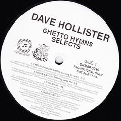 Dave Hollister Ghetto Hymns Selects USED VINYL 12INCH PROMO SAMPLER