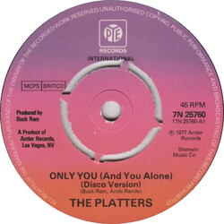 The Platters Only You / Here Comes The Boogie Man USED VINYL 7INCH 45 RPM SINGLE