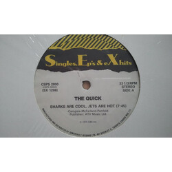The Quick Sharks Are Cool, Jets Are Hot / Young Men Drive Fast USED VINYL 12INCH 33 S RPM REISSUE STEREO