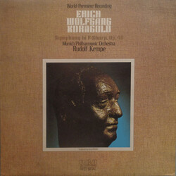 Erich Wolfgang Korngold / Münchner Philharmoniker / Rudolf Kempe Symphony In F-Sharp, Op. 40 Vinyl LP USED