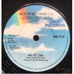 Don Williams (2) You're My Best Friend USED VINYL 7INCH 45 RPM REISSUE