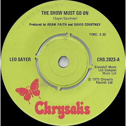 Leo Sayer The Show Must Go On USED VINYL 7INCH 45 RPM SINGLE