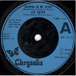 Leo Sayer Raining In My Heart USED VINYL 7INCH 45 RPM