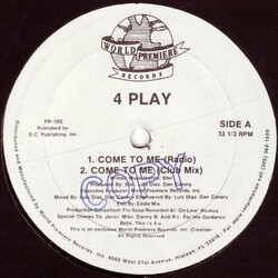 4 Play (3) Come To Me VINYL 12" USED
