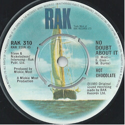Hot Chocolate No Doubt About It USED VINYL 7INCH 45 RPM