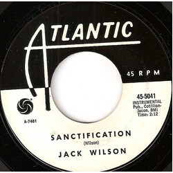 Jack Wilson Sanctification USED VINYL 7INCH 45 RPM PROMO