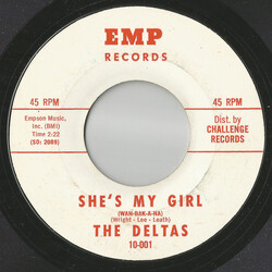 The Deltas (6) She's My Girl (Wan-Bak-A-Na) / Wild In The Sun USED VINYL 7INCH 45 RPM SINGLE STYRENE