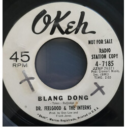 Dr. Feelgood & The Interns Blang Dong / The Doctor's Boogie USED VINYL 7INCH 45 RPM PROMO