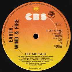 Earth, Wind & Fire Let Me Talk USED VINYL 12INCH