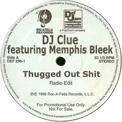 DJ Clue Thugged Out Shit USED VINYL 12INCH PROMO