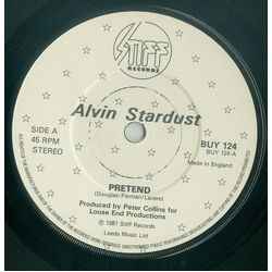 Alvin Stardust Pretend Vinyl 7" USED