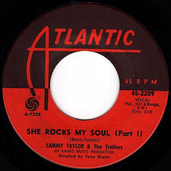 Sammy Taylor & The Trailers She Rocks My Soul USED VINYL 7INCH 45 RPM SINGLE