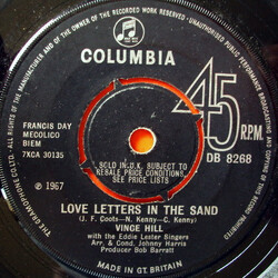 Vince Hill Love Letters In The Sand USED VINYL 7INCH 45 RPM